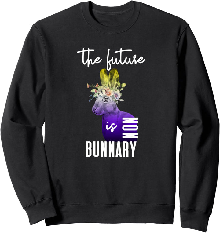 Die Zukunft ist nicht binär Non Bunnary Enby NB Gender Queer Sweatshirt