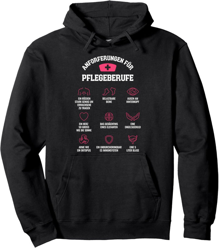 Krankenschwester Arzthelferin Pflegekraft Anforderungen Pullover Hoodie