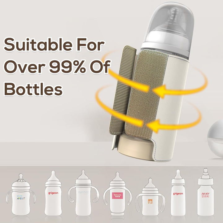 Flaschenwärmer Baby Unterwegs, Tragbarer Baby Flaschenwärmer mit LCD-Display 8000mAh Milchwärmer Bab