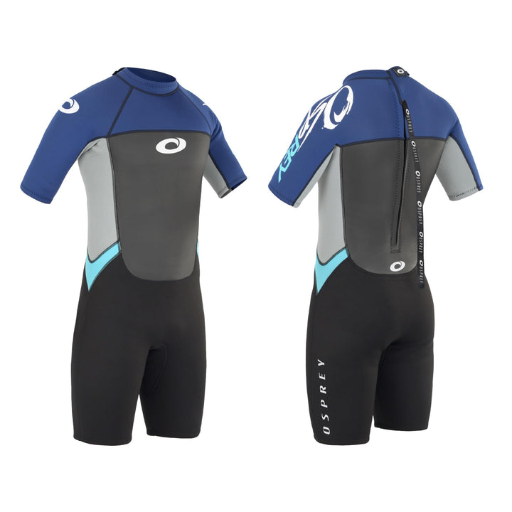 Osprey Herren Origin Shorty 3/2 mm Neoprenanzug Sommer, Herren, Origin Shorty 3/2 mm XXL blau / weis