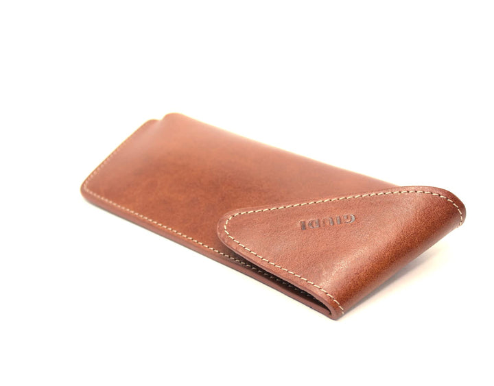 Generisch GIUDI ® Brillenetui Leder (Cognac)