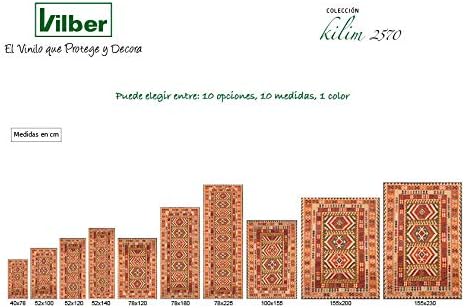 Vilber, Vinylteppich KILIM.2570 DU 01 52X140X0,22 CM Bunt 52 x 140 x 0.22 cm, Bunt 52 x 140 x 0.22 c