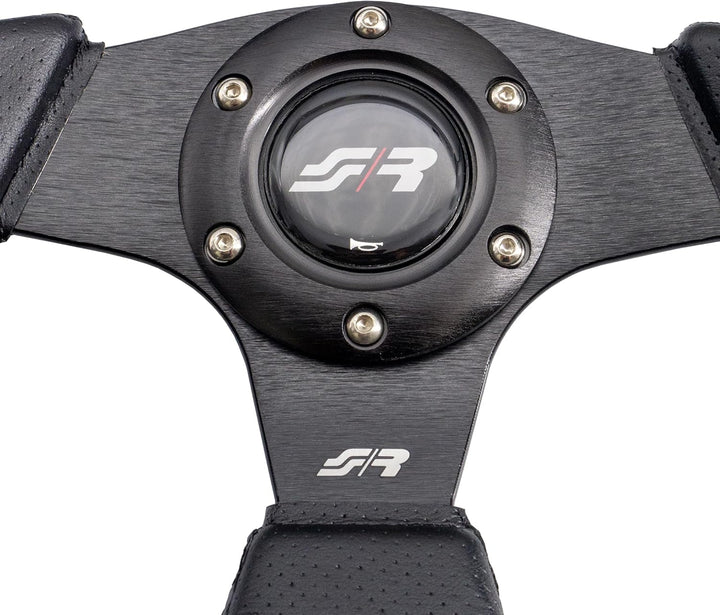 Simoni Racing X2330PUN/P X2 Black Universal Steering Wheel, Schwarz