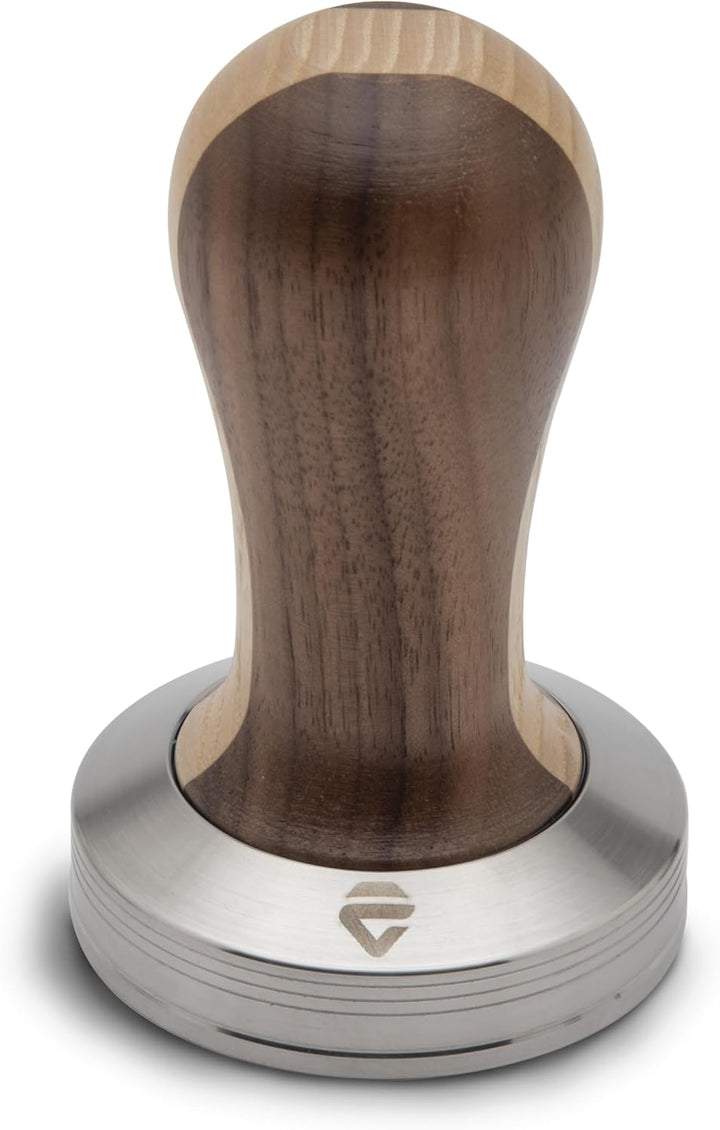 Lelit PLA471W Tamper für LELIT57 Filter, Rostfreier Stahl, Zweifarbiger Holzgriff Zweifarbiger Griff