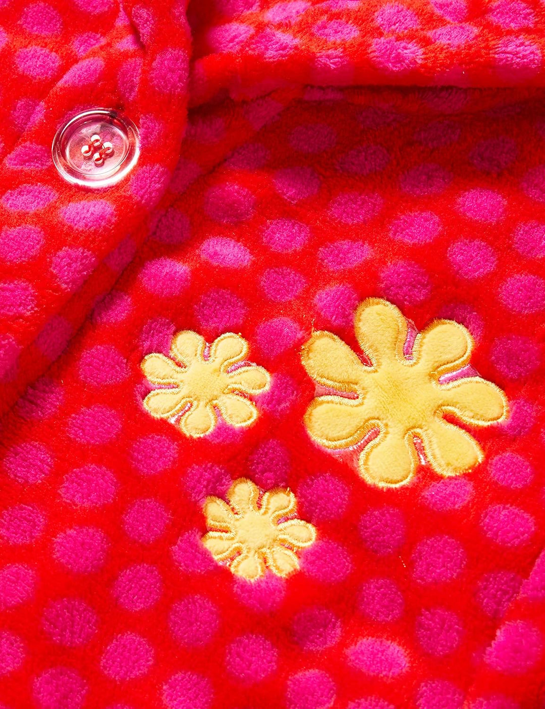 Playshoes Mädchen DIE MAUS Fleece-Bademantel, Pink