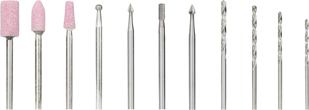 Pebaro 0508EKR Elektrischer Bastel-Drill, extra starke Kleinbohrmaschine mit Kugellager, 4 Schleifst