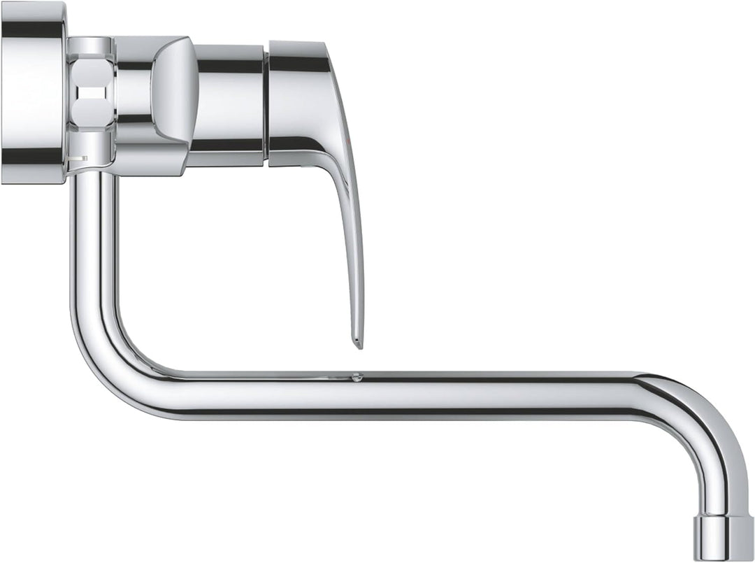 Grohe Wand-Spültisch-Einhebelmischer Eurosmart chr, schwenkb. Auslauf, Ausladung 276mm