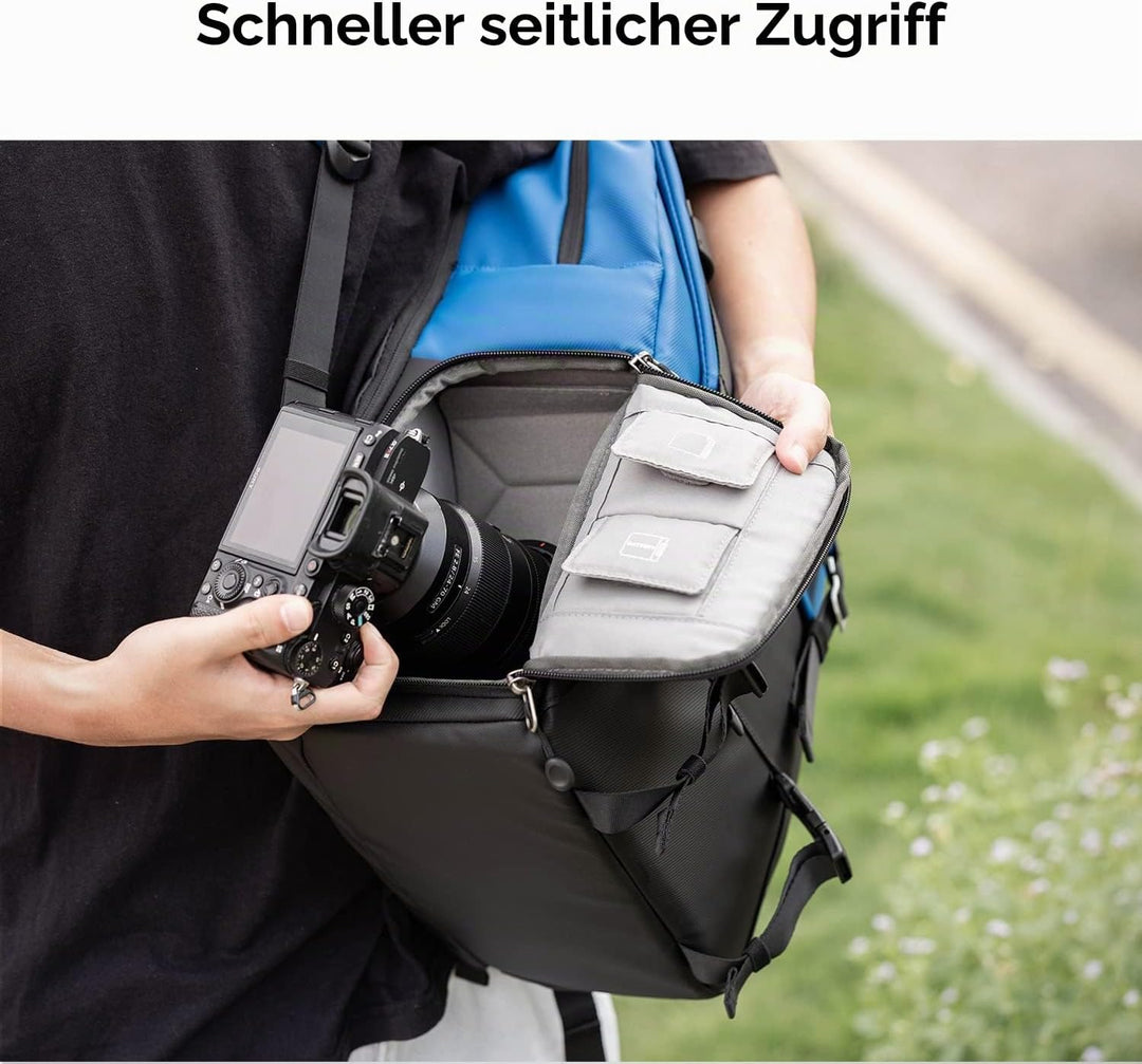 K&amp;F CONCEPT Kamerarucksäcke 20L, Grosse Camera Backpack 15,6 Zoll Laptopfach, Spritzwassergeschutzt