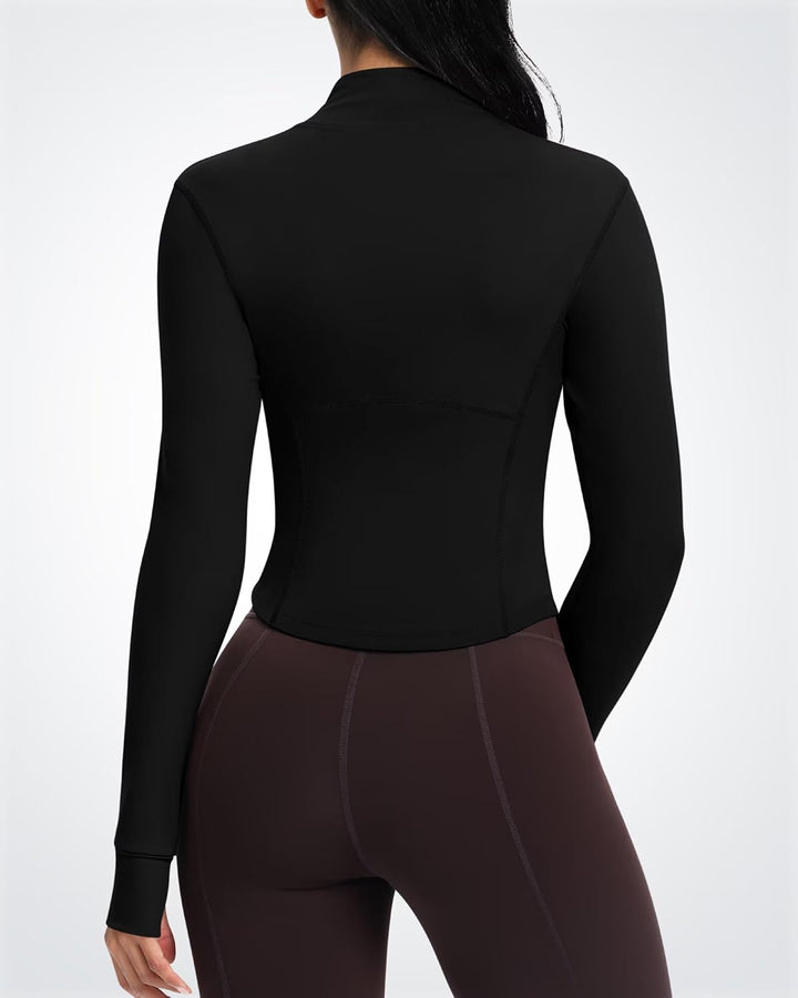 Queenie Ke Damen Qkeu80927jacket Laufjacke 40-42 Schwarz, 40-42 Schwarz