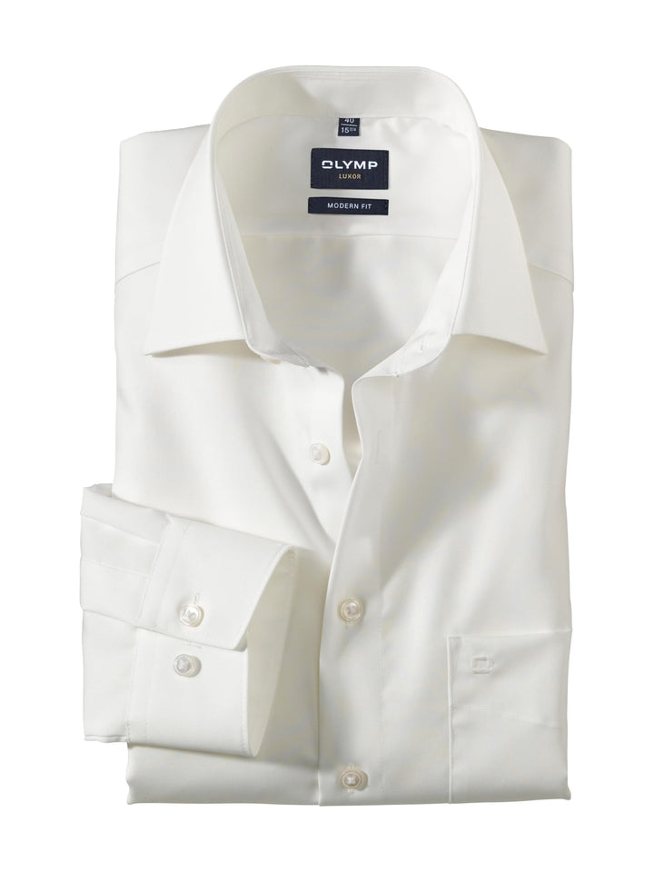 Olymp Luxor Modern Fit Hemd Kurze Ärmel 37 Beige 21, 37 Beige 21