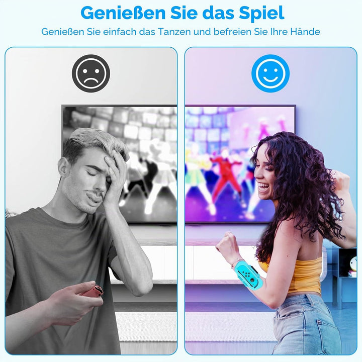 Armbänder für Just Dance Switch 2025 2024 2023 2022 2021 für Zumba Burn It Up - Verstellbarer Elasti