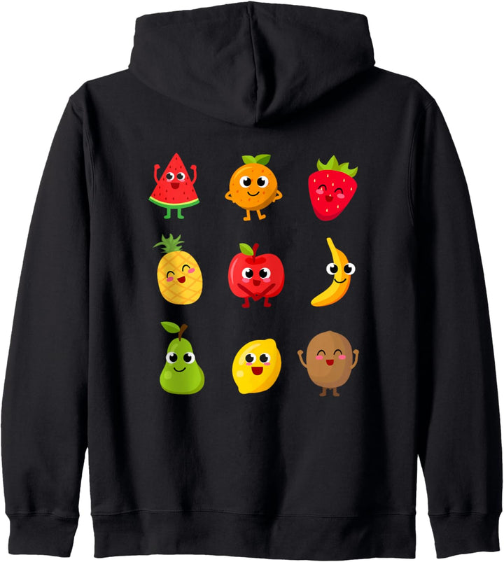 Früchte Frucht Obst Gemüse Funny Fruits Veganer Kapuzenjacke