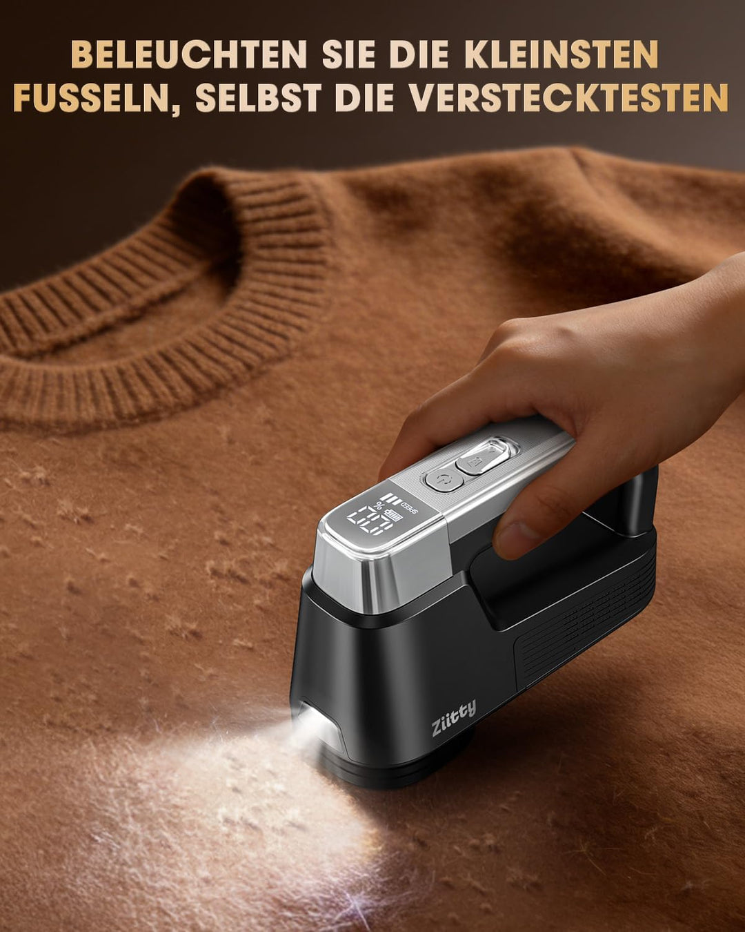 Fusselrasierer Elektrisch – Flaggschiff Modell, Fusselentfernung auf Knopfdruck, 8 Effiziente Klinge