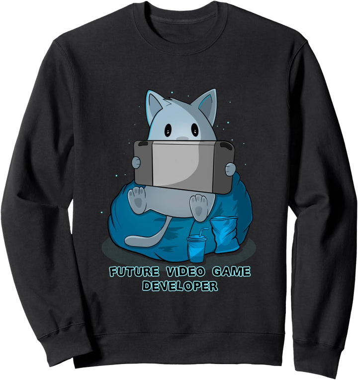 Katze, Spiele, Spieler, Videospiele Sweatshirt