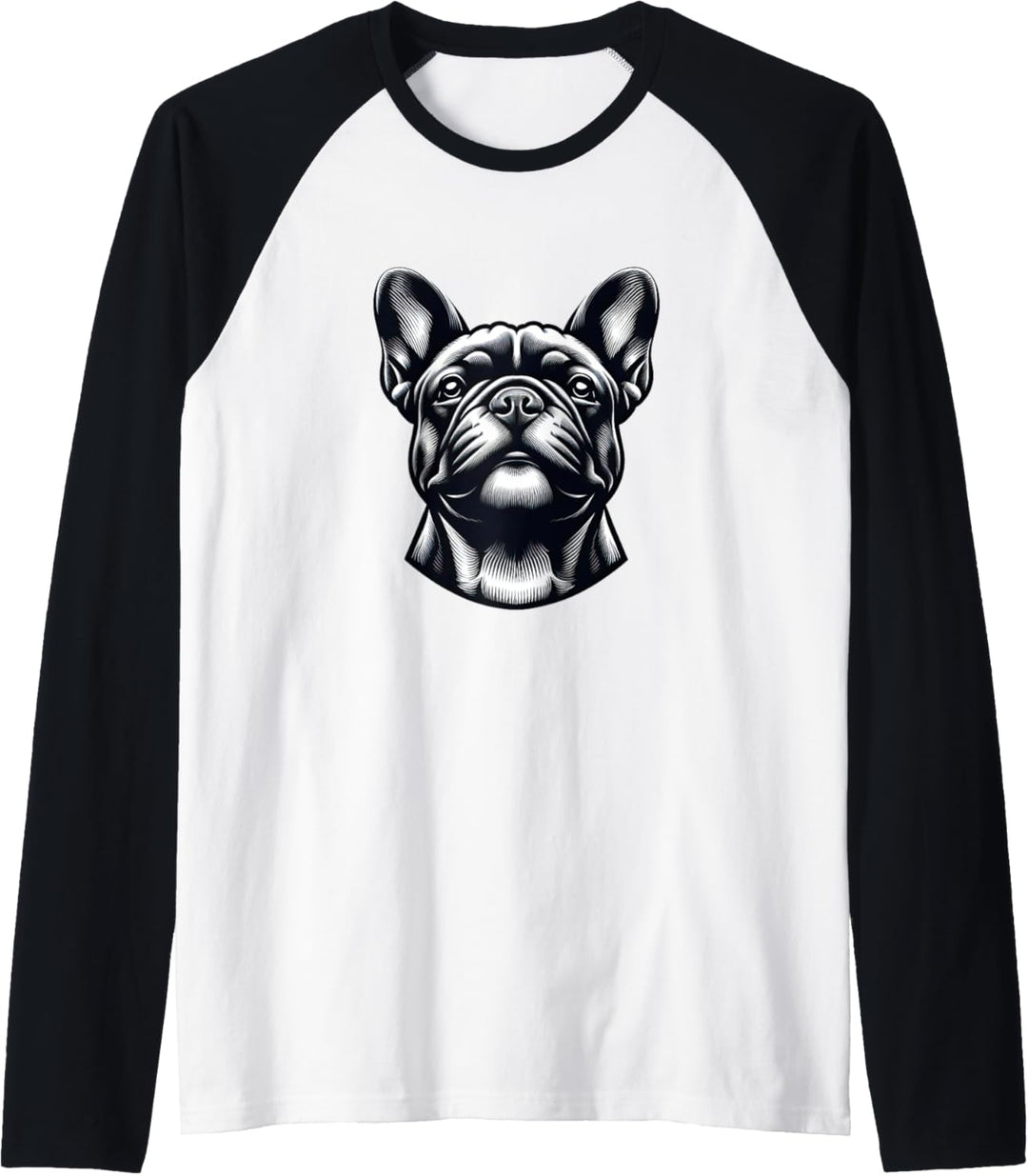 Frenchie Haustier Französische Bulldogge Rasse Hund Papa Mama Tierfreund Raglan