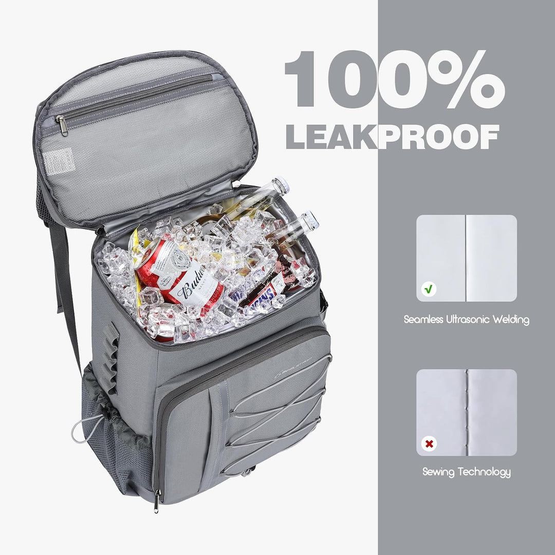 Maelstrom Kühlrucksack 35/50 Dosen, Isolierter Cooler Rucksack Auslaufsicher, Grosse Kühltasche Ruck