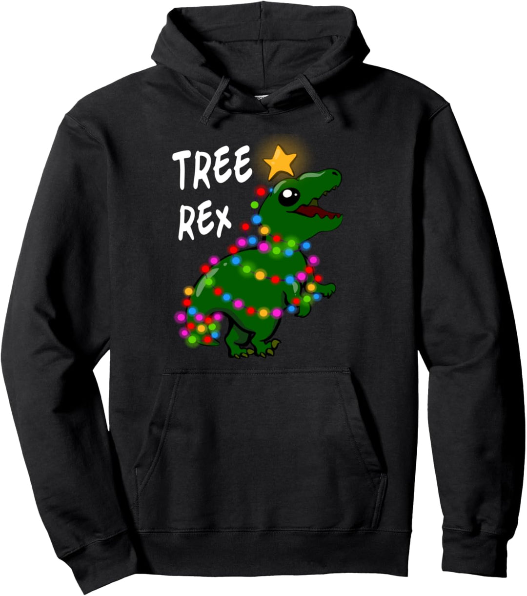 Tree Rex Lustiges Dinosaurier Kinder Weihnachts Pullover Hoodie