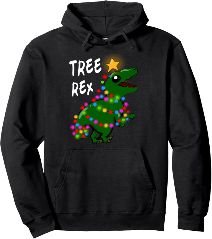 Tree Rex Lustiges Dinosaurier Kinder Weihnachts Pullover Hoodie