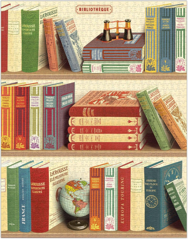 Cavallini 1000 Teile Puzzle Bibliotheksbücher (PZL/Buch)