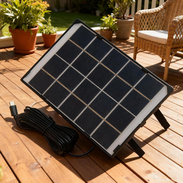Tragbares Sonnenenergie Ladegerät, 30W 5V Type-C Tragbare Powerbank, USB Panel mit Kabel und hoher E