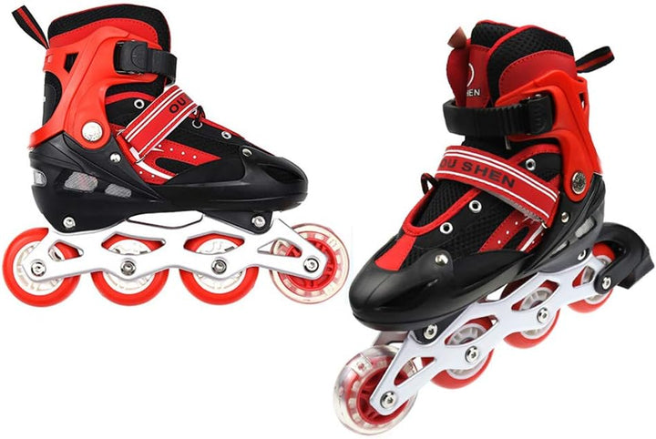 Inline-Skates, Rollschuhe, Schlittschuhe, Inline-Skates mit verstellbarer Grösse, für Kinder, Jugend
