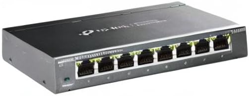 TP-Link TL-SG108E Managed Switch 8 Port Gigabit Ethernet LAN Switch(Plug-and-Play Netzwerk Switch,Me