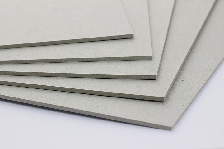 TATMOTIVE PREMIUM Buchbinderpappe 50 Stück DIN A4, 2mm 1260 g/qm Modellbaupappe, Bastelkarton, Graup