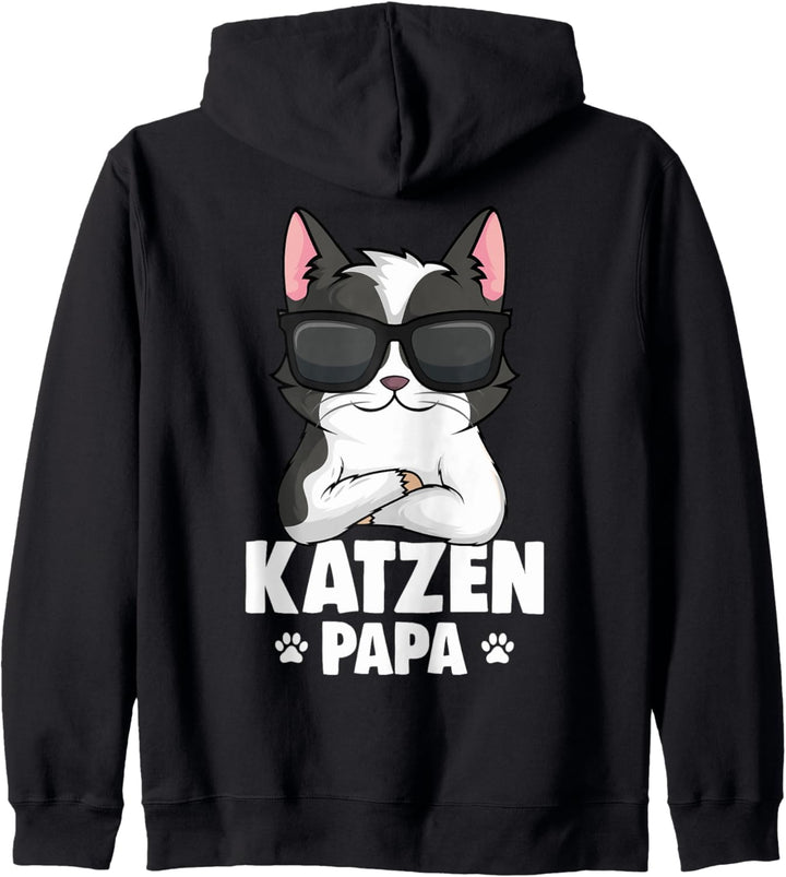 Katzen Papa Katze Kapuzenjacke