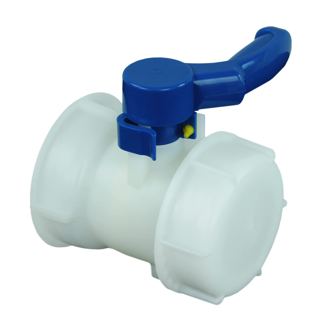 GASMIS IBC Kugelhahn IG S100x8 (100mm) Grobgewinde - Abgangsgrösse AG S100x8 DN80 - mit Schraubkappe