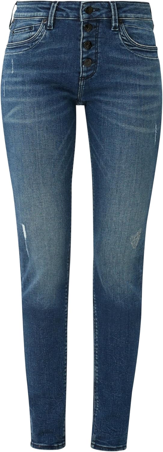 Q/S designed by Damen Jeans, Fit: Sadie Skinny Leg 40W / 34L Blau, 40W / 34L Blau