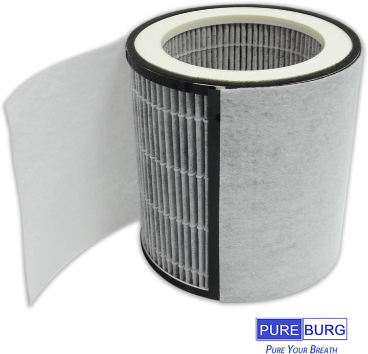 PUREBURG ErsatzFilter kompatibel mit Soehnle Airfresh Clean 500 Luftreiniger,H13 Aktivkohle Vorfilte