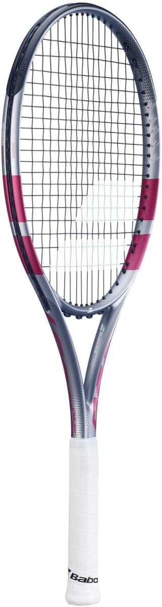 Babolat Boost Aero Strung Tennisschläger, Grau/Himbeerrosa 0