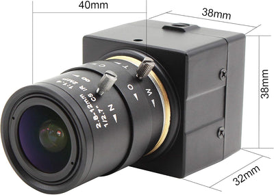ELP 0.01 Lux Webcam 1080P Weitwinkel Einstellbar 2.8-12mm Vario Objektiv Low Illumination Minikamera