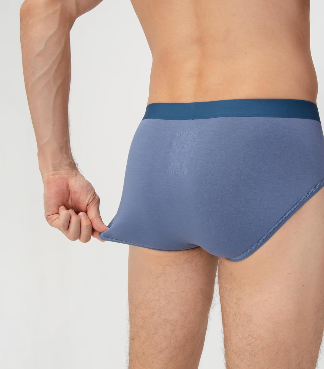 Separatec Herren Boxershorts 4er Pack Doppelbeutel Dual Pouch, Bambus Unterhosen Männer, Stretcken H