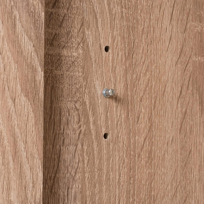 Casaria® Kommode mit 2 Türen 2 Schubladen 70x75x35cm Holz Modern spiegelbarer Aufbau Schlafzimmer Bü