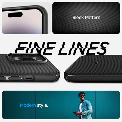 Spigen Mag Armor MagFit Hülle für iPhone 14 Pro für MagSafe Magnetisch Case Handyhülle -Matte Black,