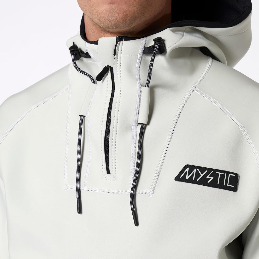 Mystic 2023 Fury Hoodie 3/2mm Neoprene Hoody - Dark Olive S Beige, S Beige