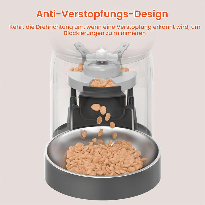 Balimo Dick 3L futterautomat Katze, Automatisches Katzen- Und Hundefutter Mit Getreideschale Aus Ede