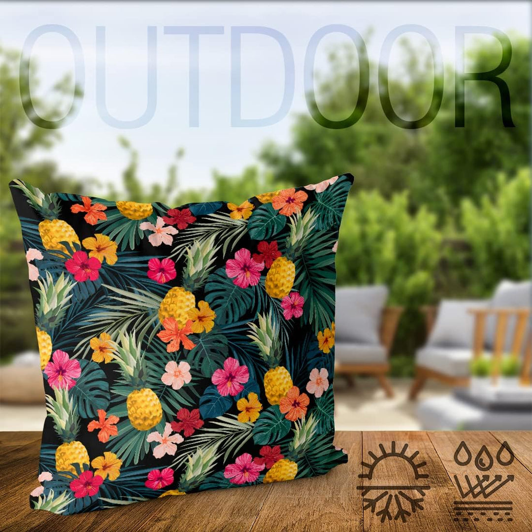 VOID Tropische Ananas Kissenbezug Kissenhülle Sofakissen Kissen Deko Outdoor-Kissen Dekokissen, Kiss