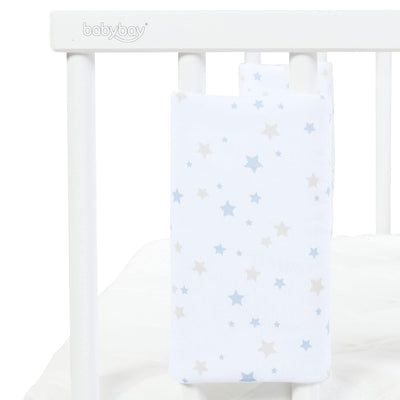 babybay Nestchen Ultrafresh Piqué passend für Modell Original, weiss Sternemix sand/azurblau