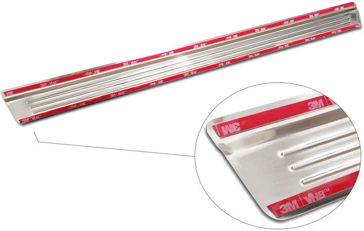 Avisa Silver INOX Door sill Protectors Compatible with Nissan Qashqai III 2021- - 'Special Edition'