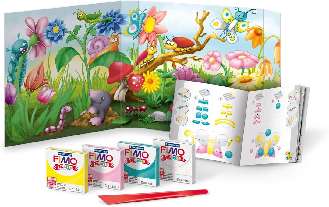Staedtler 8034 10 LY Fimo kids form&play Set Butterfly (superweiche, ofenhärtende Knete, kinderleich