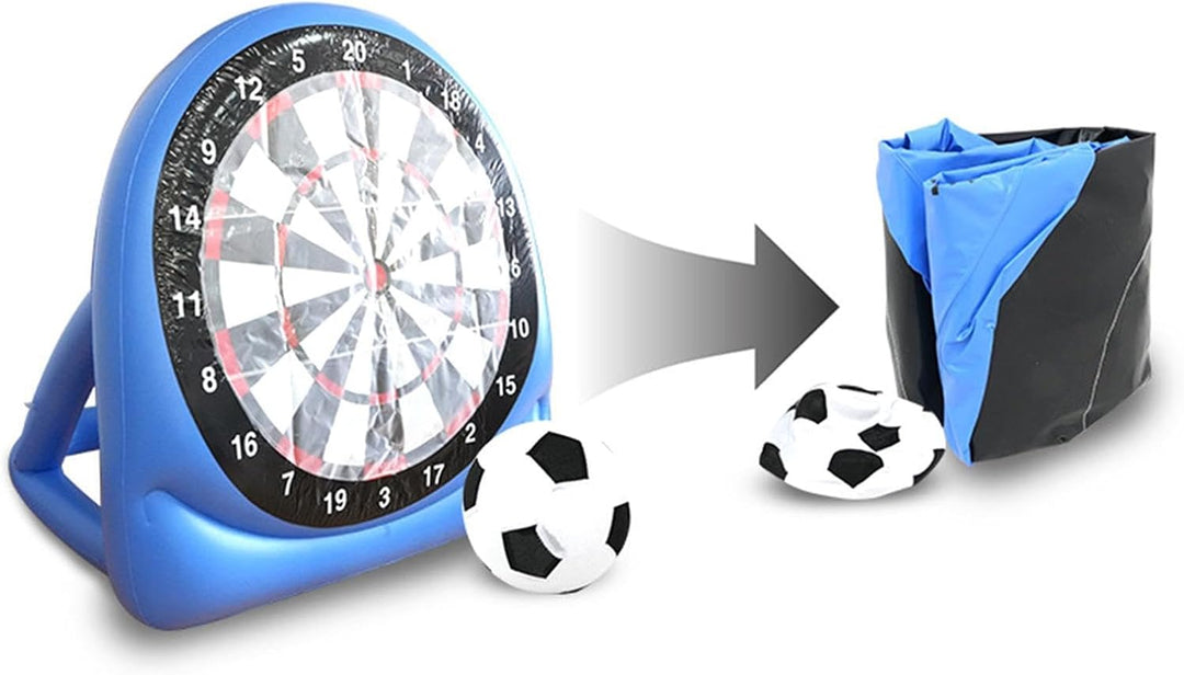 Aufblasbare Fussball Torwand – 150cm Dartscheibe Outdoor Klettverschluss Spiel Set | Sportspielzeug