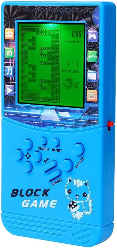 CZT Grosser Bildschirm mit grünem Licht Brick Spielkonsole Eingebautes klassisches nostalgisches Puz