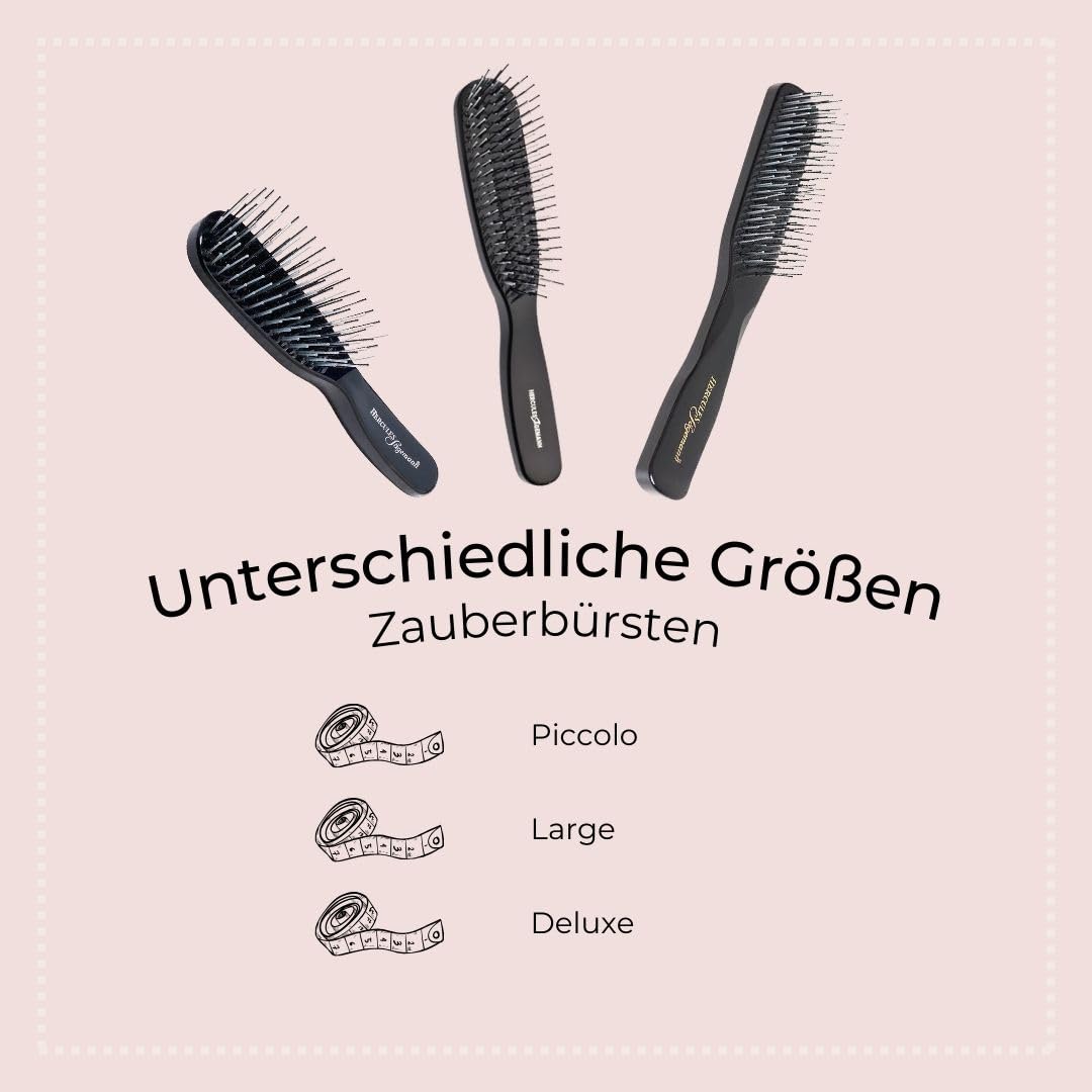 HERCULES SÄGEMANN - 8300 Deluxe Zauberbürste | Haarbürste ohne Ziepen | Haar-Entwirrbürste mit 8 Rei