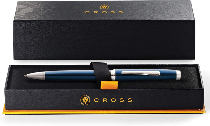 Cross Coventry Kugelschreiber (Strichstärke M, inkl. Geschenkverpackung) blau/chrom, 1 stück (1er Pa