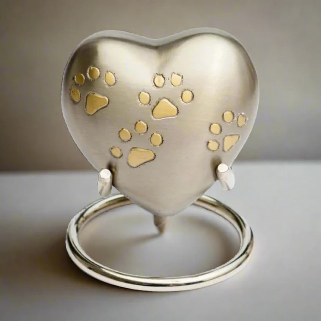 Royal Rapture Heart Keepsake Asche Haustier Hund Katze Memorial URN für Asche Herz Beerdigung Einäsc
