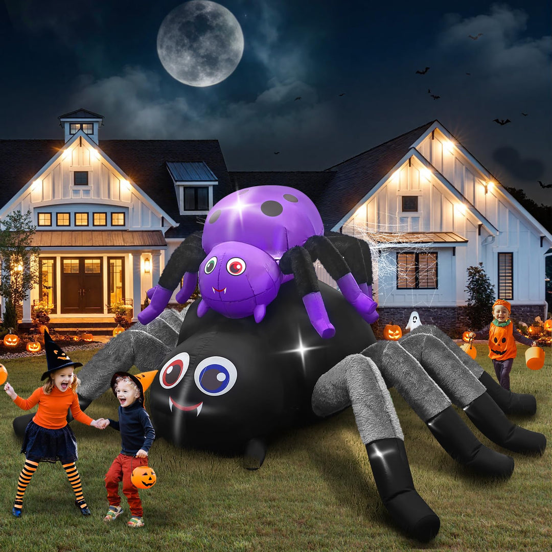 Kalolary 10Ft Halloween Aufblasbar Dekoration | Halloween Deko Aufblasbarer Riesiger Baum Kürbis Gei