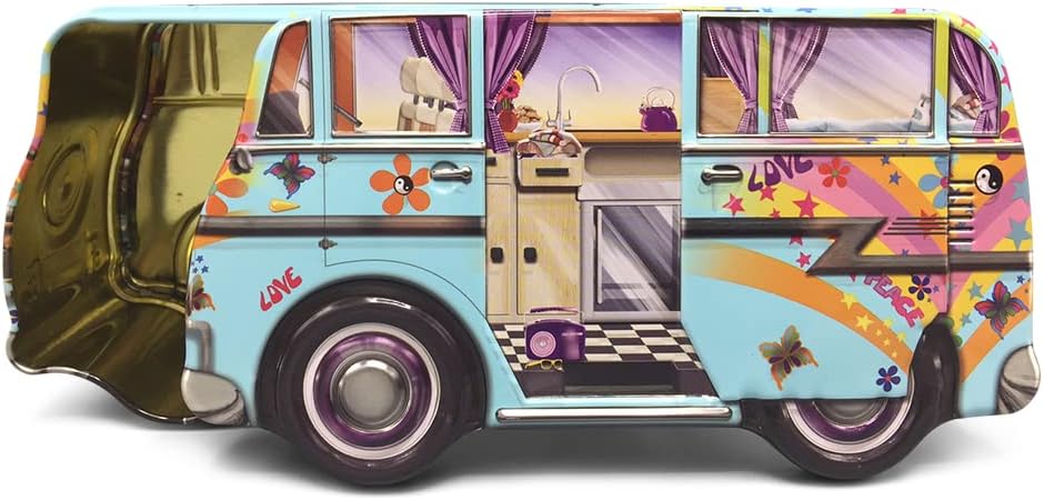 MediMuc Mini Camper Van Hippie- Geschenkdose Design The Silver Crane Company - liebevoll gestaltete