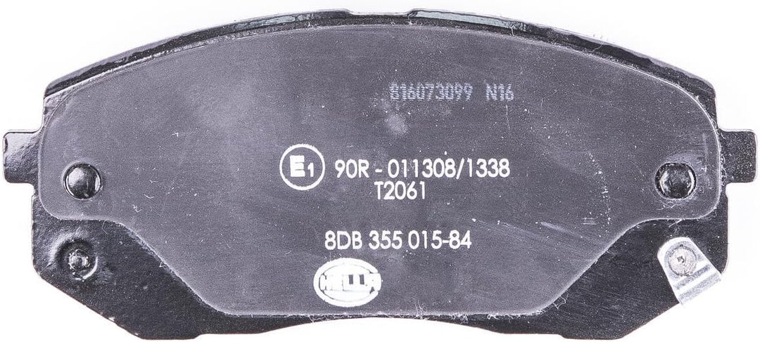 HELLA PAGID 8DB 355 015-841 Bremsbelagsatz - T2061 - Dicke/Stärke: 17.5mm - mit akustischer Verschle